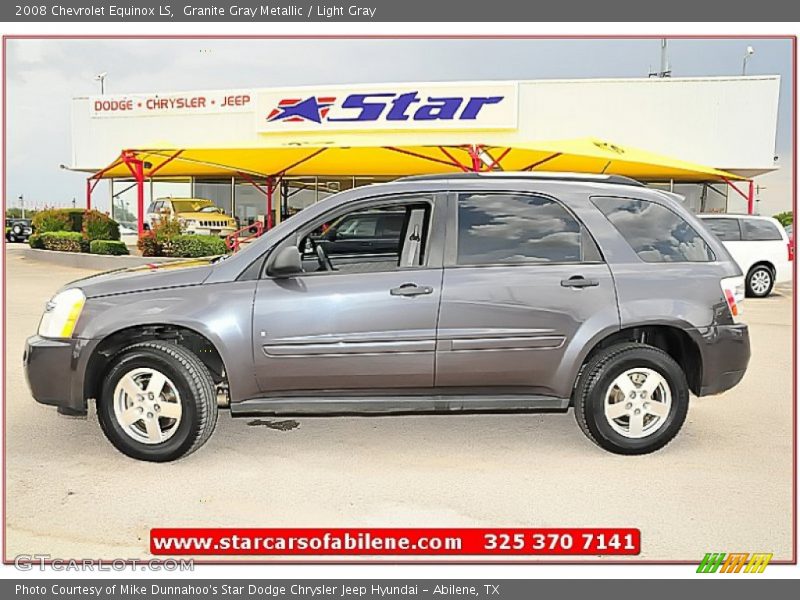 Granite Gray Metallic / Light Gray 2008 Chevrolet Equinox LS