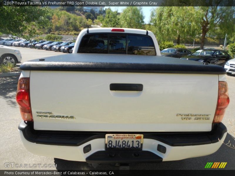 Super White / Graphite Gray 2007 Toyota Tacoma V6 PreRunner TRD Sport Double Cab