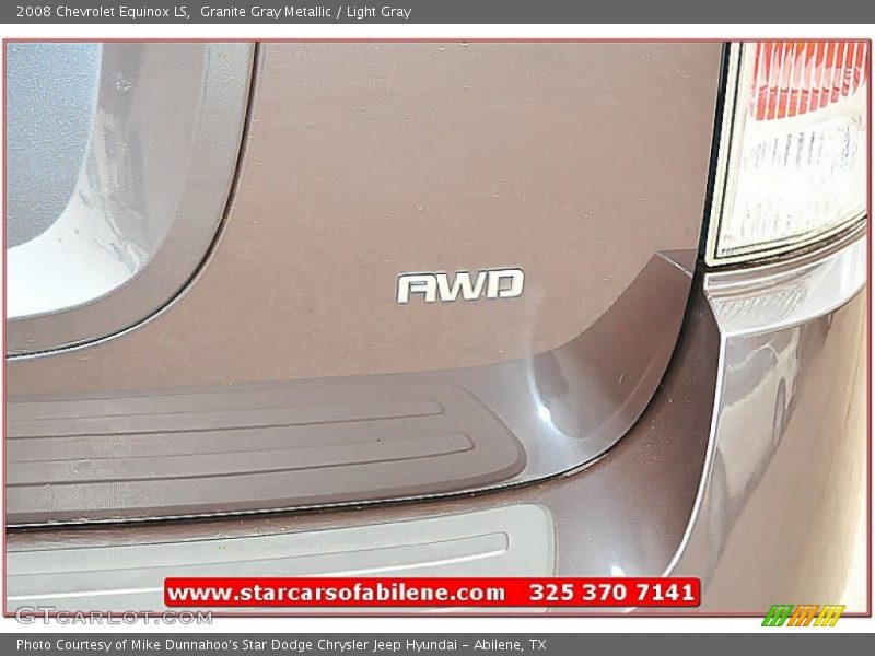 Granite Gray Metallic / Light Gray 2008 Chevrolet Equinox LS