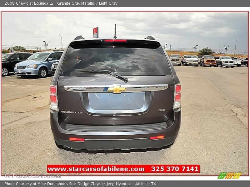 Granite Gray Metallic / Light Gray 2008 Chevrolet Equinox LS