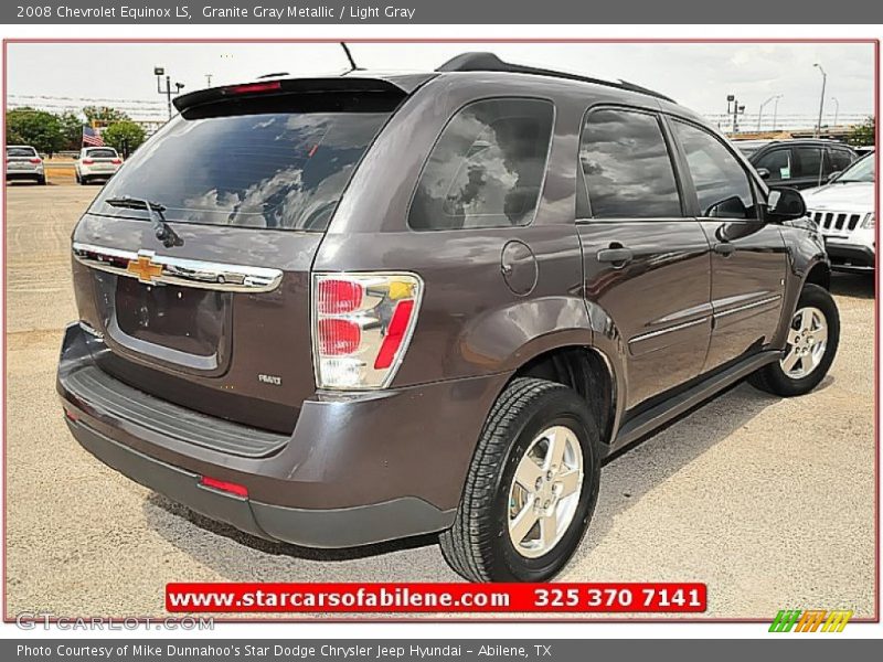 Granite Gray Metallic / Light Gray 2008 Chevrolet Equinox LS