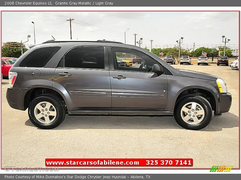 Granite Gray Metallic / Light Gray 2008 Chevrolet Equinox LS