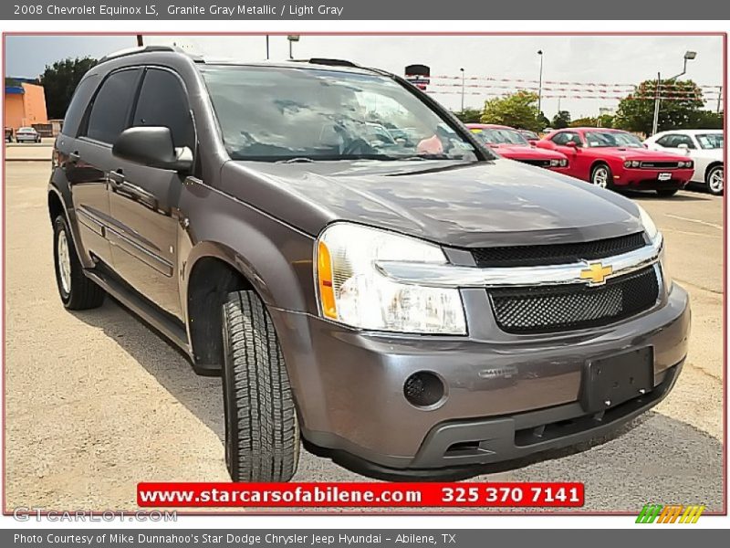 Granite Gray Metallic / Light Gray 2008 Chevrolet Equinox LS