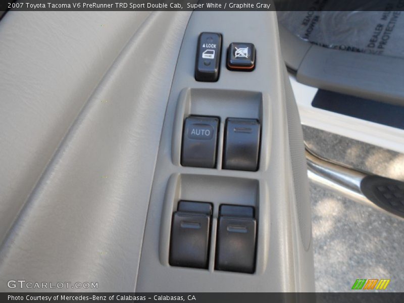 Super White / Graphite Gray 2007 Toyota Tacoma V6 PreRunner TRD Sport Double Cab