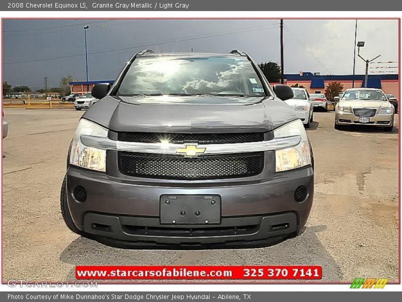 Granite Gray Metallic / Light Gray 2008 Chevrolet Equinox LS