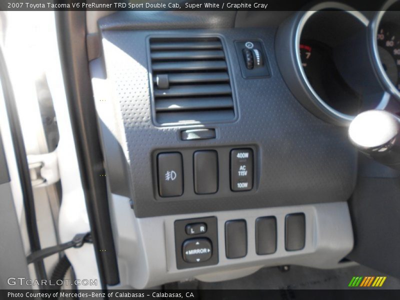 Super White / Graphite Gray 2007 Toyota Tacoma V6 PreRunner TRD Sport Double Cab