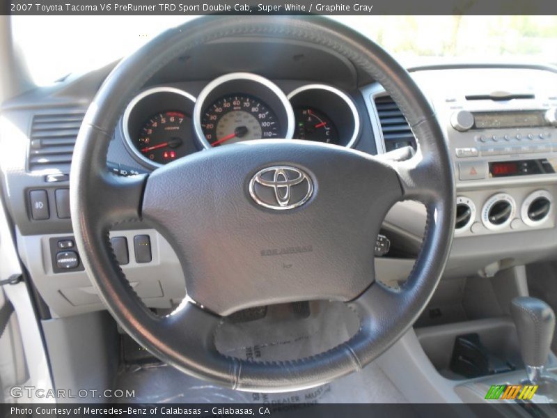 Super White / Graphite Gray 2007 Toyota Tacoma V6 PreRunner TRD Sport Double Cab