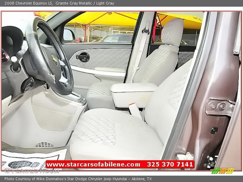 Granite Gray Metallic / Light Gray 2008 Chevrolet Equinox LS