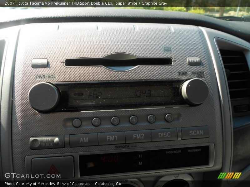 Super White / Graphite Gray 2007 Toyota Tacoma V6 PreRunner TRD Sport Double Cab