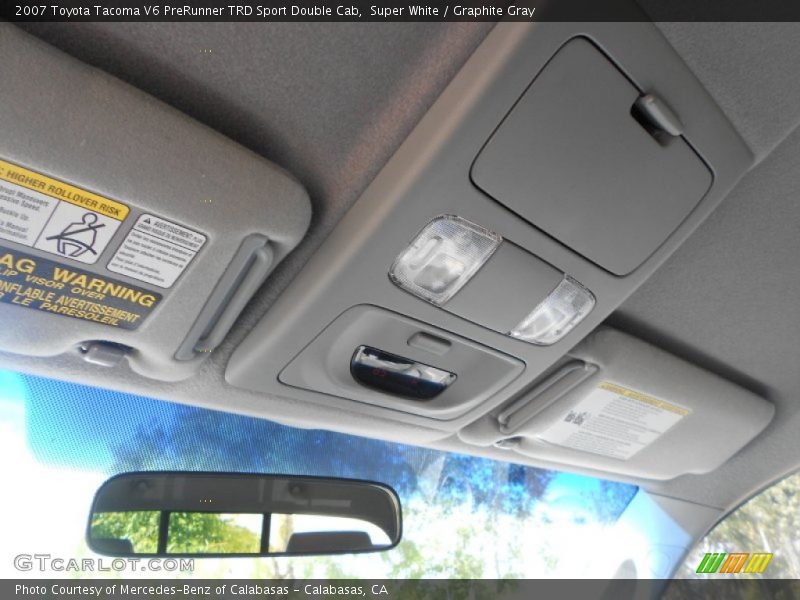 Super White / Graphite Gray 2007 Toyota Tacoma V6 PreRunner TRD Sport Double Cab