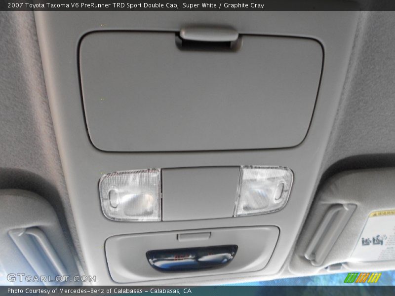 Super White / Graphite Gray 2007 Toyota Tacoma V6 PreRunner TRD Sport Double Cab