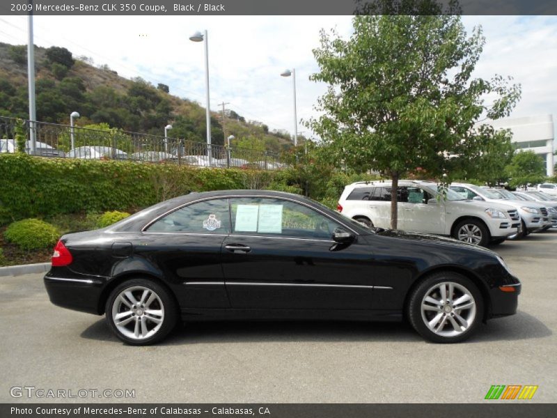 Black / Black 2009 Mercedes-Benz CLK 350 Coupe
