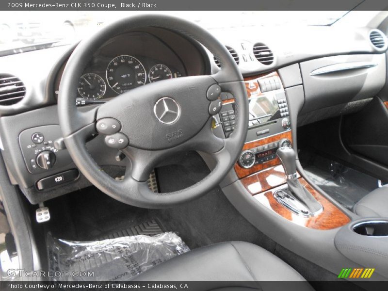 Black / Black 2009 Mercedes-Benz CLK 350 Coupe