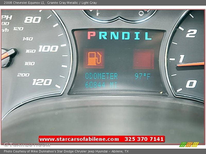 Granite Gray Metallic / Light Gray 2008 Chevrolet Equinox LS