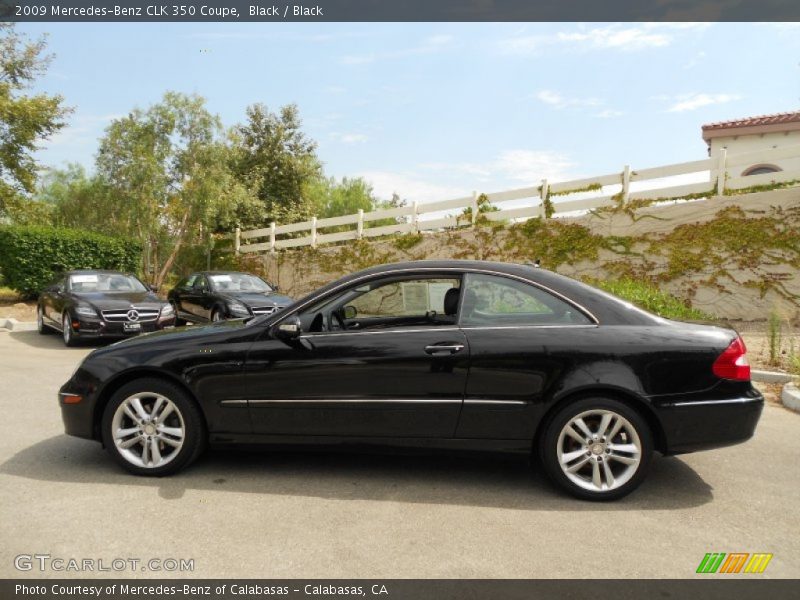 Black / Black 2009 Mercedes-Benz CLK 350 Coupe