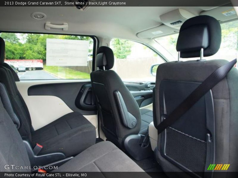 Stone White / Black/Light Graystone 2013 Dodge Grand Caravan SXT