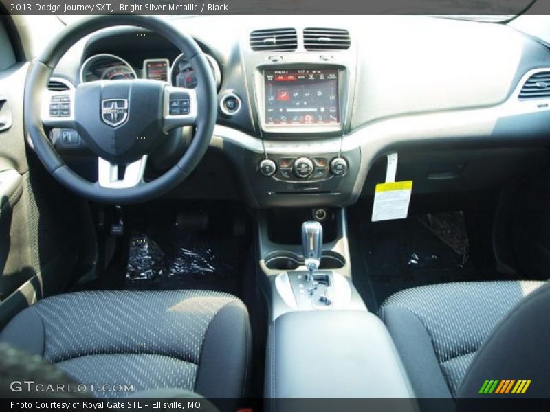 Bright Silver Metallic / Black 2013 Dodge Journey SXT