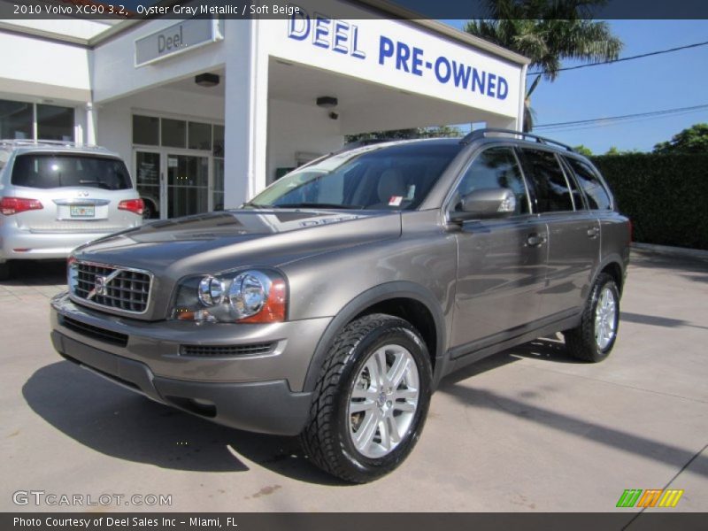 Oyster Gray Metallic / Soft Beige 2010 Volvo XC90 3.2