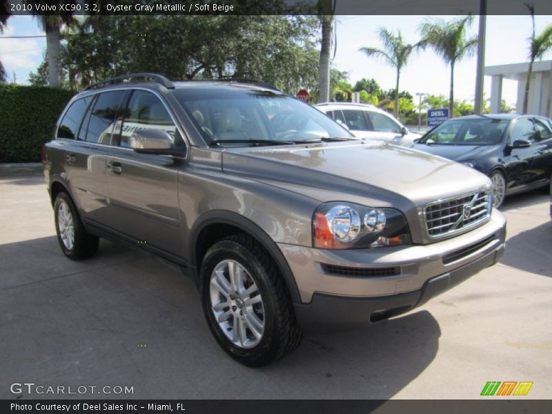 Oyster Gray Metallic / Soft Beige 2010 Volvo XC90 3.2