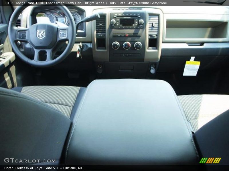 Bright White / Dark Slate Gray/Medium Graystone 2012 Dodge Ram 1500 Tradesman Crew Cab