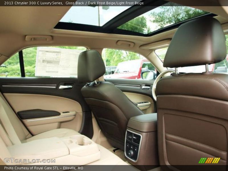 Gloss Black / Dark Frost Beige/Light Frost Beige 2013 Chrysler 300 C Luxury Series