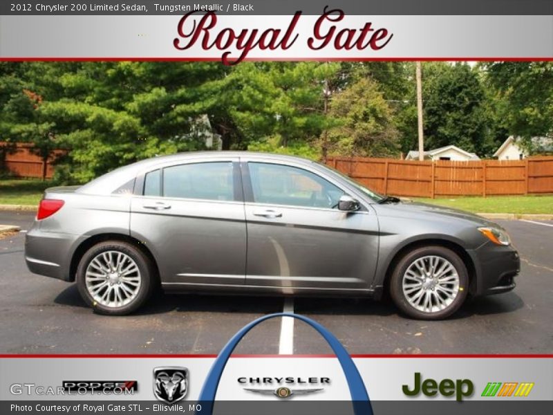 Tungsten Metallic / Black 2012 Chrysler 200 Limited Sedan