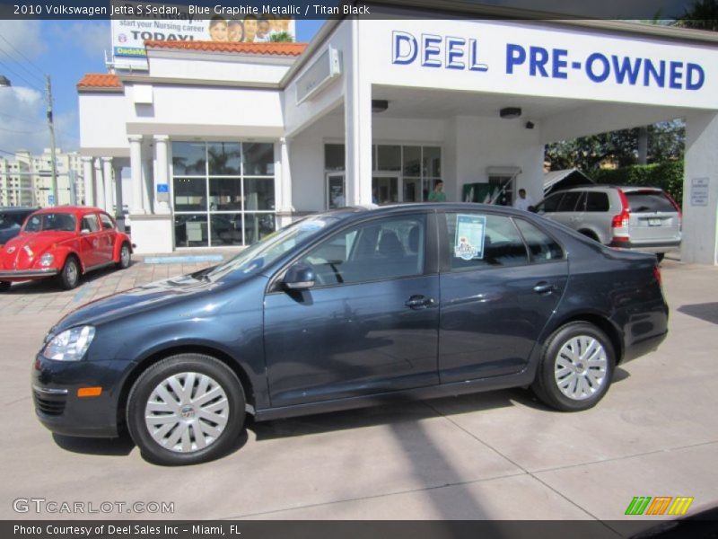 Blue Graphite Metallic / Titan Black 2010 Volkswagen Jetta S Sedan