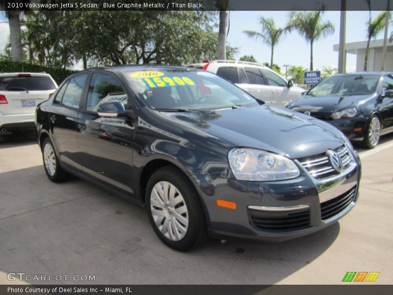 Blue Graphite Metallic / Titan Black 2010 Volkswagen Jetta S Sedan