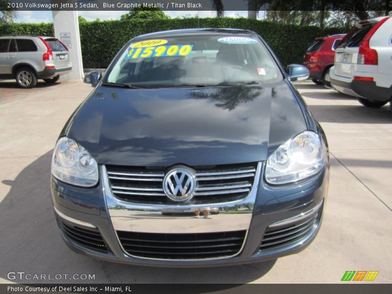 Blue Graphite Metallic / Titan Black 2010 Volkswagen Jetta S Sedan