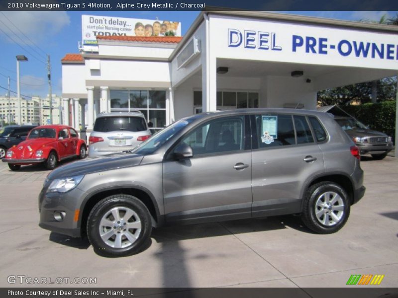 Alpine Grey Metallic / Charcoal 2010 Volkswagen Tiguan S 4Motion