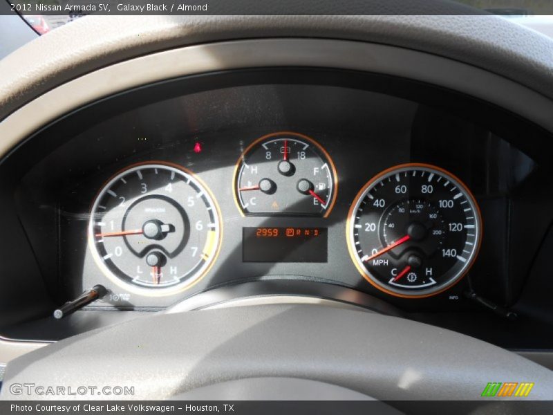 Galaxy Black / Almond 2012 Nissan Armada SV