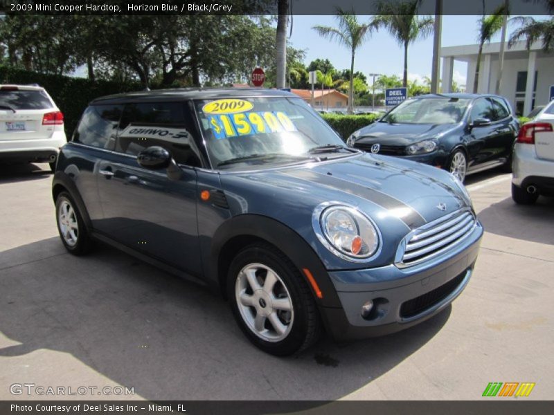 Horizon Blue / Black/Grey 2009 Mini Cooper Hardtop
