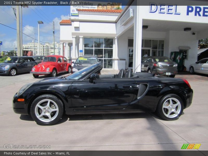 Black / Black 2001 Toyota MR2 Spyder Roadster