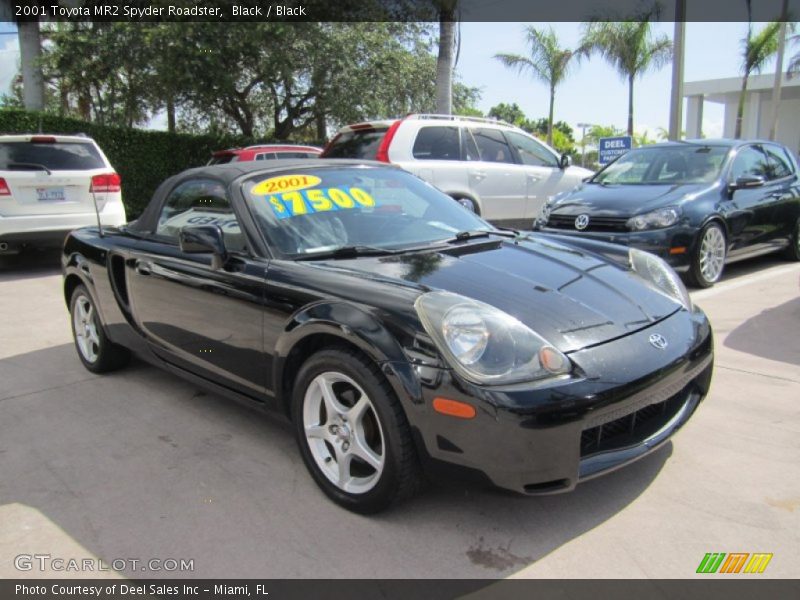 Black / Black 2001 Toyota MR2 Spyder Roadster