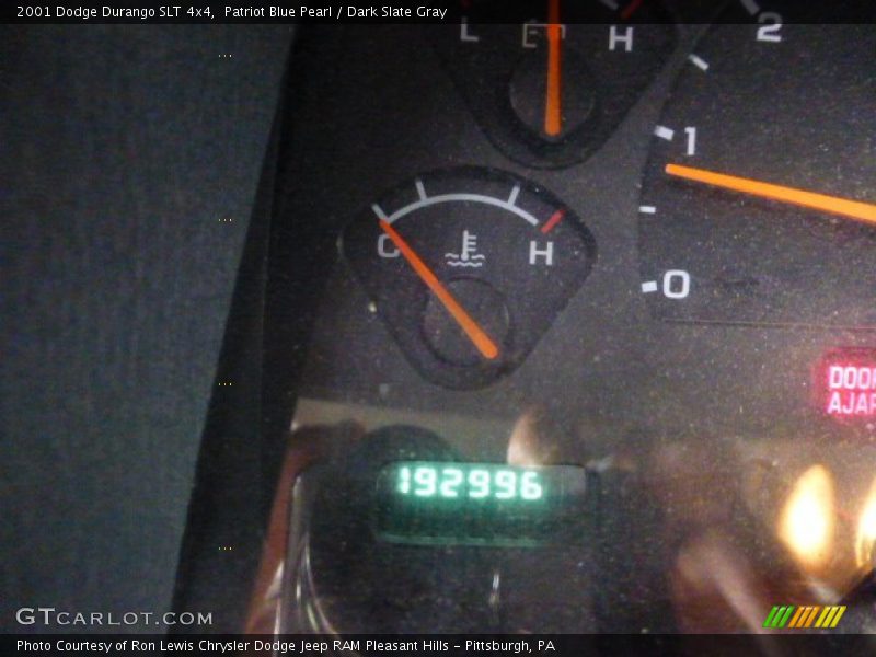 Patriot Blue Pearl / Dark Slate Gray 2001 Dodge Durango SLT 4x4