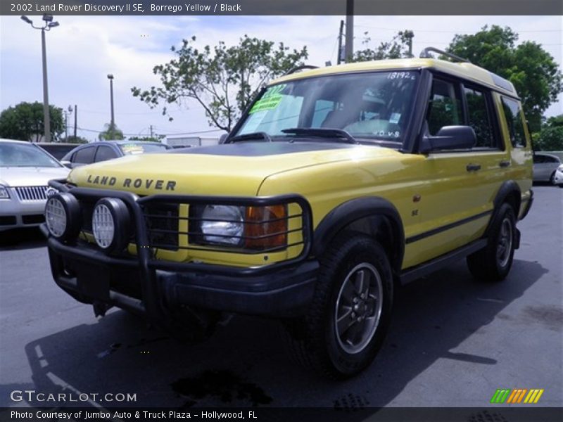 Borrego Yellow / Black 2002 Land Rover Discovery II SE