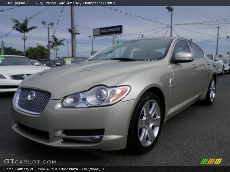 Winter Gold Metallic / Champagne/Truffle 2009 Jaguar XF Luxury