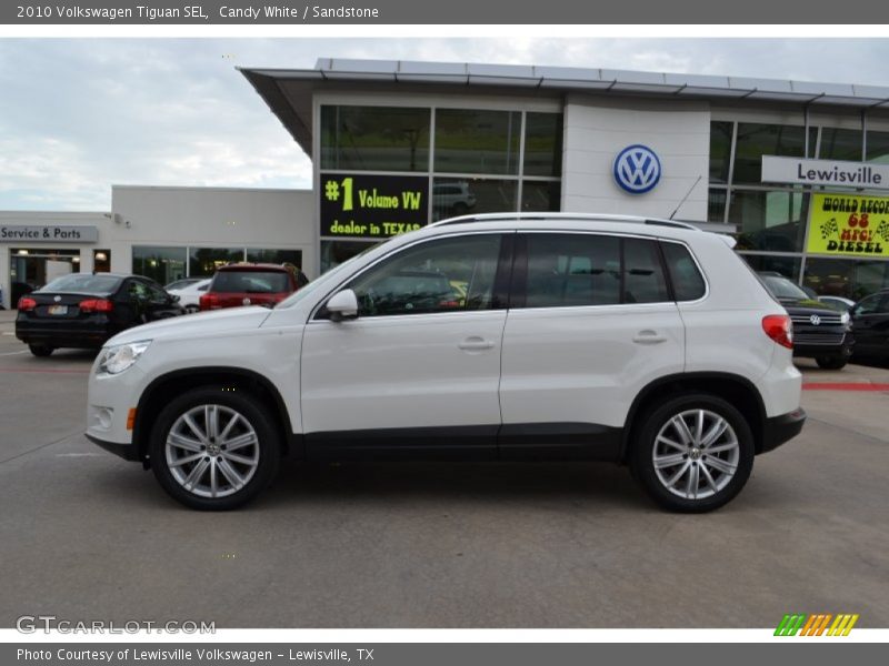 Candy White / Sandstone 2010 Volkswagen Tiguan SEL