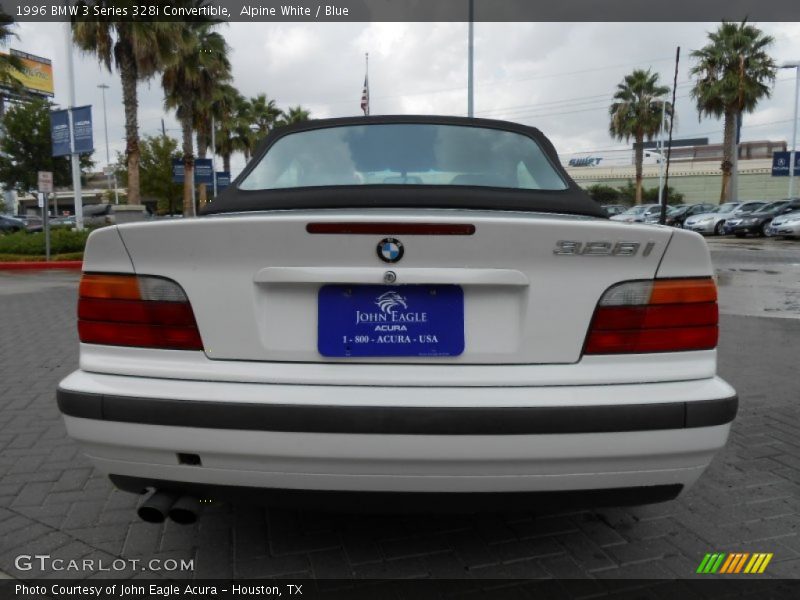 Alpine White / Blue 1996 BMW 3 Series 328i Convertible