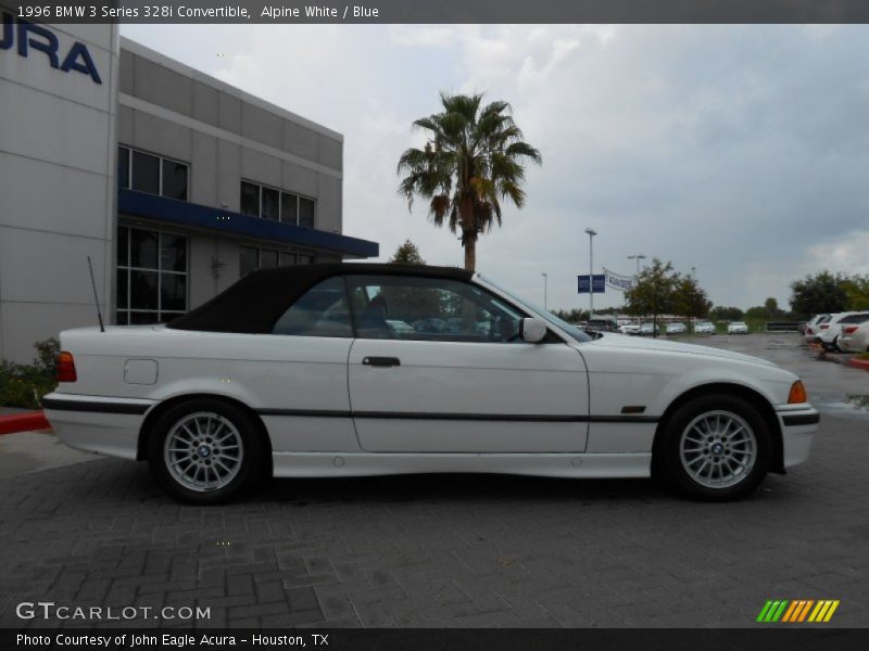 Alpine White / Blue 1996 BMW 3 Series 328i Convertible