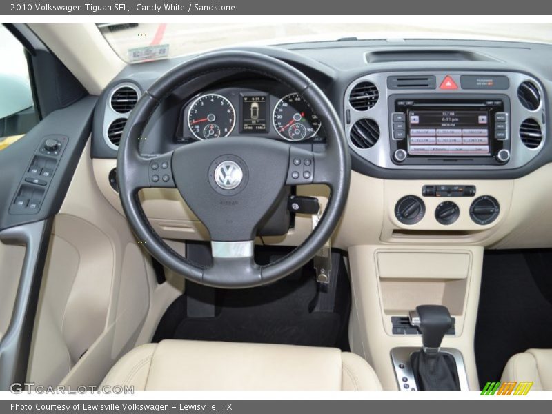 Candy White / Sandstone 2010 Volkswagen Tiguan SEL