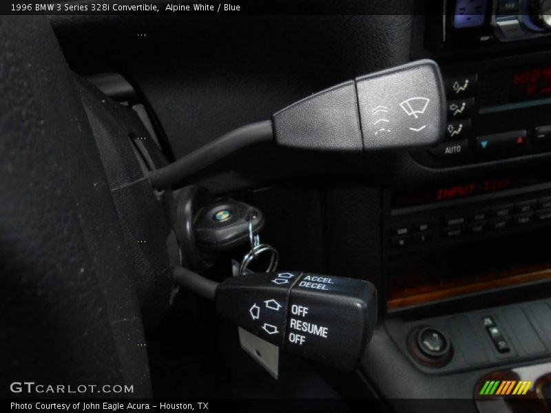Controls of 1996 3 Series 328i Convertible