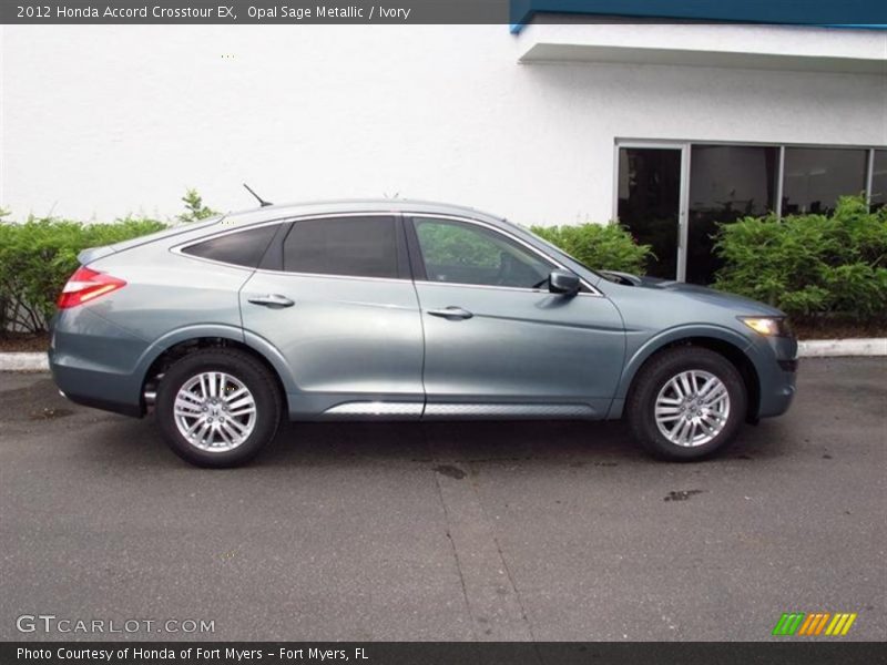 Opal Sage Metallic / Ivory 2012 Honda Accord Crosstour EX