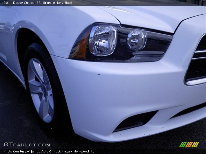 Bright White / Black 2011 Dodge Charger SE