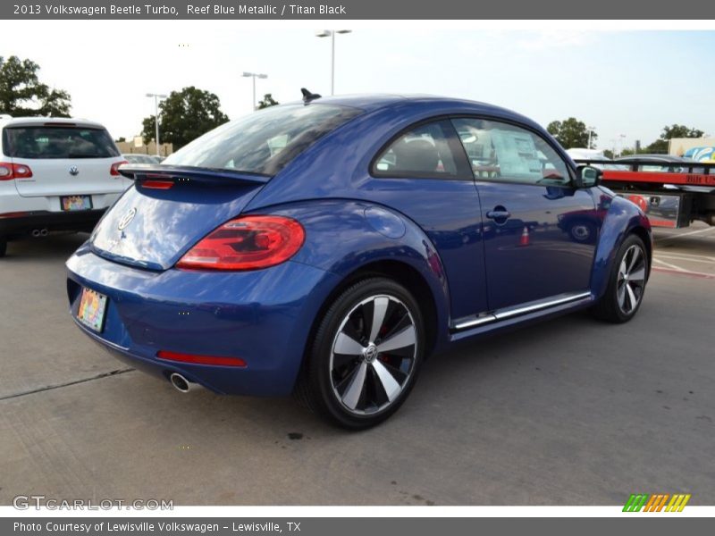 Reef Blue Metallic / Titan Black 2013 Volkswagen Beetle Turbo