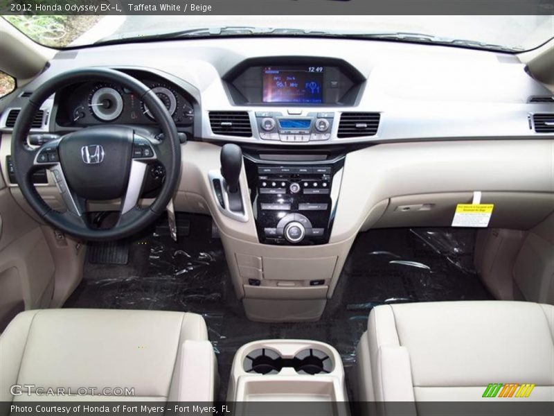 Taffeta White / Beige 2012 Honda Odyssey EX-L