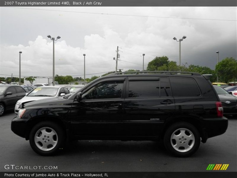 Black / Ash Gray 2007 Toyota Highlander Limited 4WD
