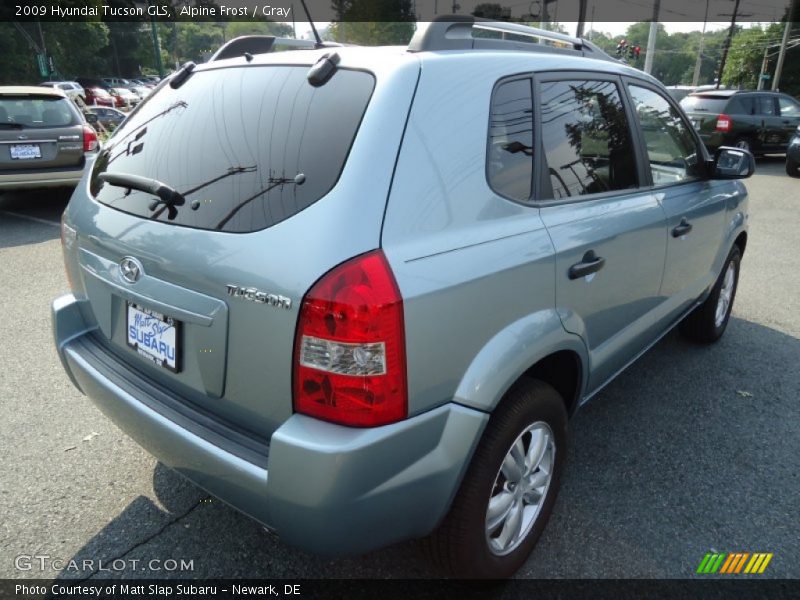 Alpine Frost / Gray 2009 Hyundai Tucson GLS