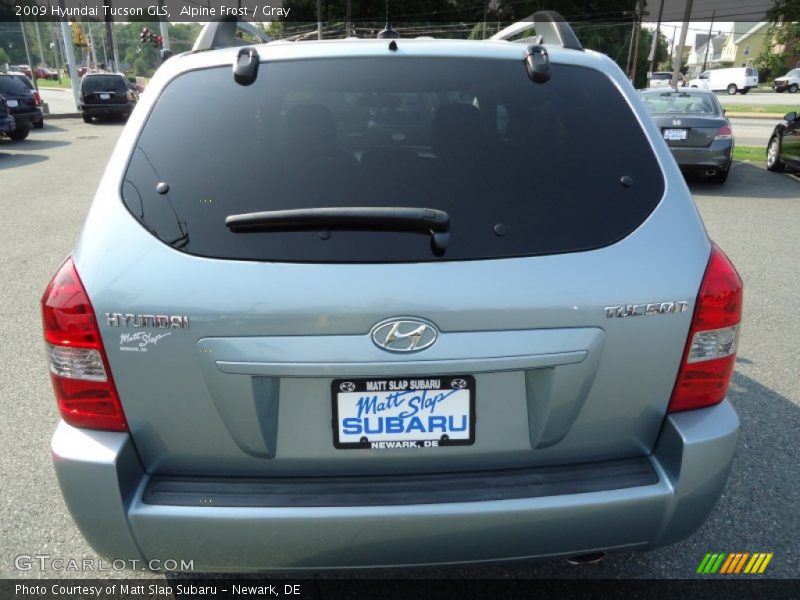 Alpine Frost / Gray 2009 Hyundai Tucson GLS