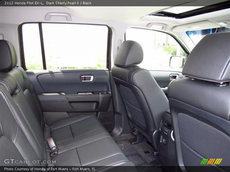 Dark Cherry Pearl II / Black 2012 Honda Pilot EX-L
